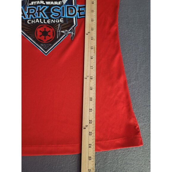 RunDisney Dark Side Challenge Inaugural 2016 T-Shirt Star Wars Champion Red M - Picture 5 of 7